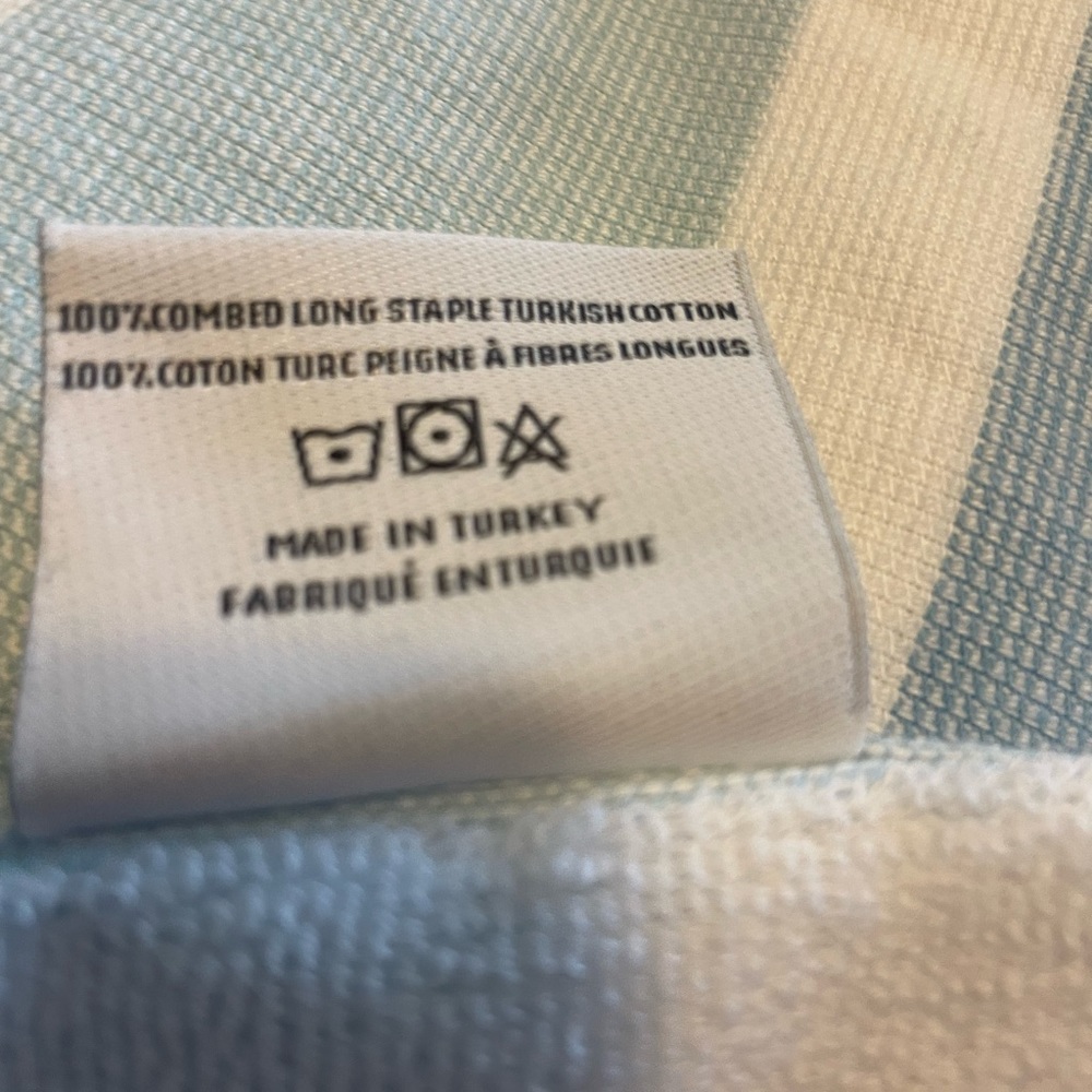 Kassatex Beach towel aqua 40x70 - Picture 4 of 4